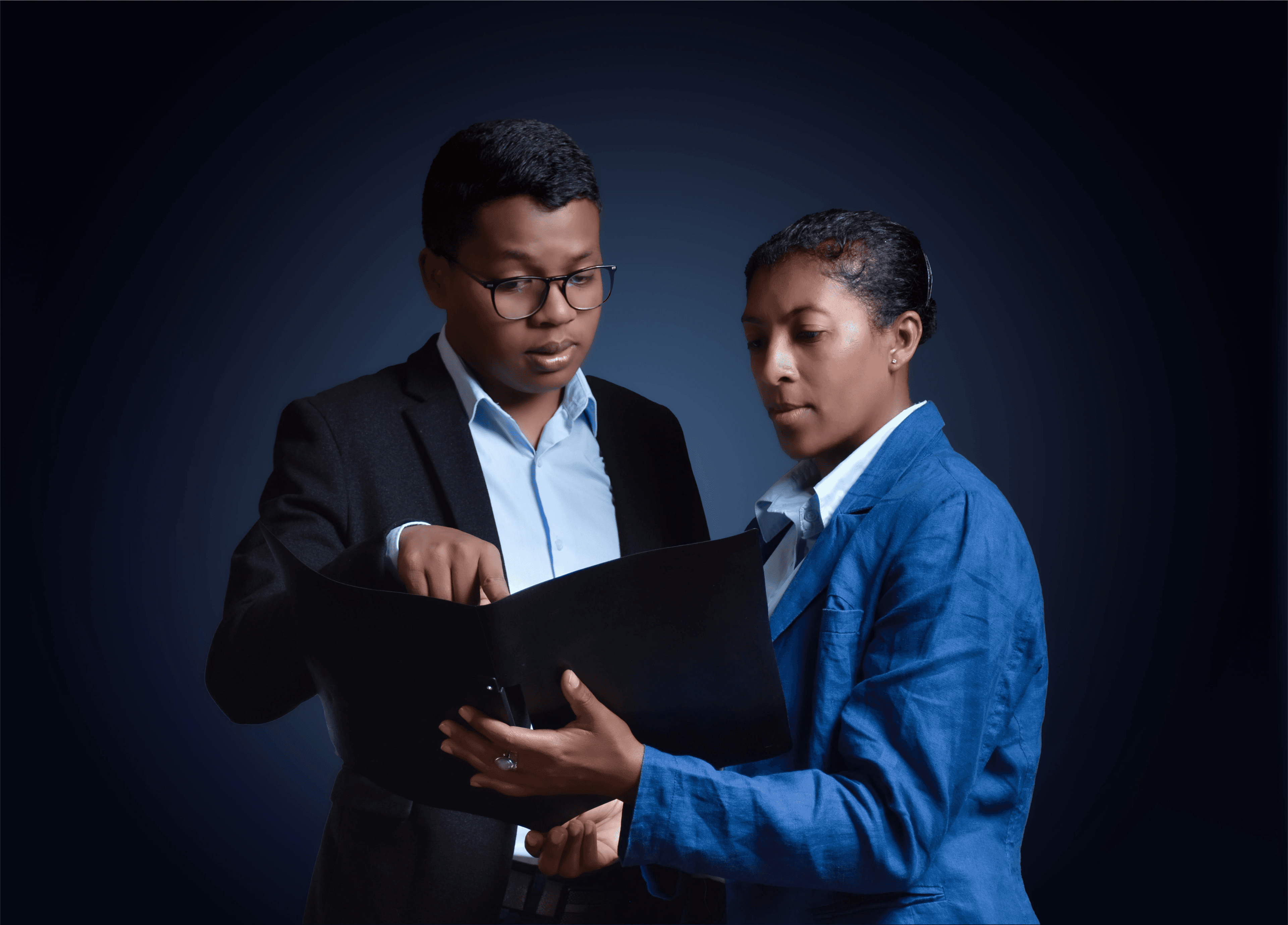 Business professionals in discussion